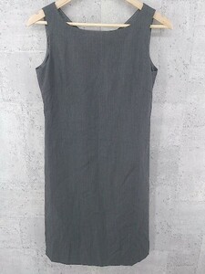 * COMME CA DU MODE Comme Ca Du Mode no sleeve knees height One-piece M gray lady's 