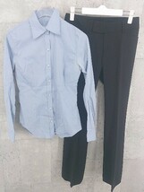 ◇ LE SOUK ルスーク まとめ売り2点セット サイズ34&36 長袖 シャツ スラックス パンツ レディース_画像1