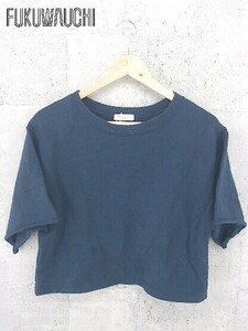 ◇ BEAUTY&YOUTH UNITED ARROWS ビューティアンドユース 半袖 Tシャツ カットソー ネイビー レディース