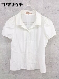 ◇ JUSGLITTY ジャスグリッティー 半袖 シャツ ブラウス サイズ2 オフホワイト レディース