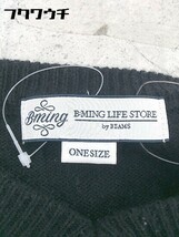 ◇ B:MING LIFE STORE by BEAMS ビームス ニット 長袖 Vネック セーター ONE ブラック * 1002800113583_画像4