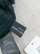 ◇ green label relaxing グリーンレーベル UNITED ARROWS ウエストゴム 膝丈 タイト スカート ネイビー * 1002800204885_画像4