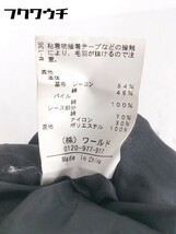 ◇ anatelier アナトリエ バックジップ レース スパンコール ノースリーブ カットソー サイズ38 ブラック レディース_画像5