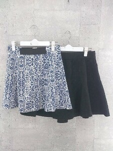 ◇ zara ザラ　まとめ売り2点セット EUR M USA M MEX 28サイズ ブラックのスカートにタグが付いています スカート レディース