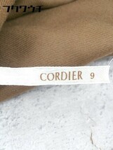 ◇ ●美品● CORDIER コルディア バックジップ 膝丈 フレア スカート 9 ブラウン * 1002799047999_画像4