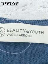 ◇ BEAUTY & YOUTH ビューティアンドユース UNITED ARROWS ニット 半袖 Tシャツ カットソー ブルー * 1002800190393_画像10