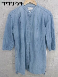 ◇ WEAR UNITED ARROWS style for living 長袖 膝丈 ワンピース ライトインディゴブルー レディース