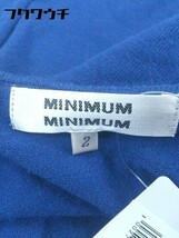 ◇ MINIMUM MINIMUM ミニマムミニマム ニット 八分袖 セーター 2 ブルー ブラック * 1002798581982_画像4