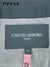 ◇ UNITED ARROWS ユナイテッドアローズ 1B シングル 長袖 テーラード ジャケット サイズ40 ブラック レディース_画像4