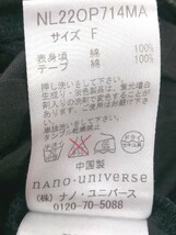 ◇ nano universe ナノユニバース カットワーク レース ノースリーブ ミニ ワンピース F ブラック レディース_画像5