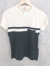 ◇ Levi's リーバイス 半袖 Tシャツ カットソー XS アイボリー ブラック レディース_画像1