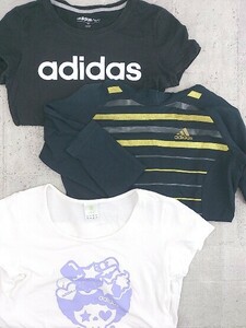 ◇ adidas アディダス まとめ売り3点セット Mサイズのみ 半袖 Tシャツ カットソー レディース