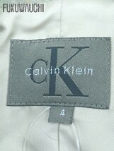 ■ Calvin Klein カルバン クライン 長袖 チェスター コート 4サイズ カーキ レディース_画像4