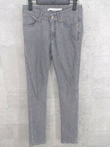 ◇ superfine スーパーファイン スキニー ジーンズ デニム パンツ 25 グレー レディース