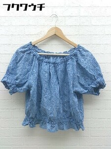 * Another Edition Another Addition short sleeves cut and sewn blue lady's 