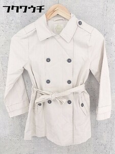 ◇ ZARA ザラ ベルト付き キッズ 子供服 長袖 トレンチ コート 9 / 10 140cmサイズ ベージュ レディース