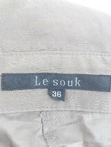 ◇ LE SOUK ルスーク 長袖 シャツ 36 グレー系 レディース_画像4