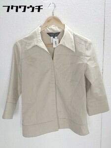 * INDIVI Indivi long sleeve shirt size 40 beige lady's 