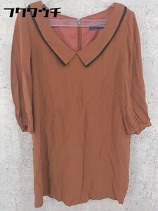 * IENA SLOBE Iena slow b 7 минут рукав колени длина One-piece Brown * 1002798567917