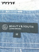 ◇ BEAUTY & YOUTH UNITED ARROWS ビューティアンドユース ショート パンツ Mサイズ ブルー レディース_画像4