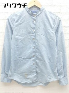 ◇ Maker's Shirt 鎌倉 バンドカラー 長袖 シャツ 9 ライトブルー * 1002800180530