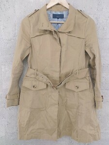 * SHIPS Ships thin spring for long sleeve coat 38 beige lady's 