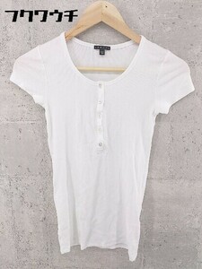 * Theory theory Henley neckline short sleeves cut and sewn S/P white * 1002800179008