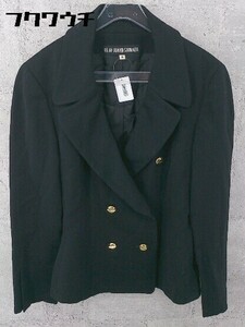* 49 AV JUNKO SHIMADA Junko Shimada double long sleeve jacket size 9 black lady's 