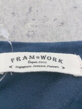 ◇ FRAMeWORK フレームワーク 半袖 チュニック カットソー ネイビー * 1002799601030_画像4