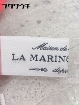 ◇ LA MARINE FRANCAISE マリンフランセーズ ノースリーブ ウエストリボン 膝下丈 ワンピース レッド レディース_画像4