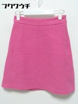 ◇ MARLENEDAM マーレンダム サイドジップ 台形 ミニ スカート サイズ40 ピンク レディース_画像1