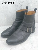 ◇ Odette e Odile UNITED ARROWS ベルト サイドジップ ショート ブーツ 37サイズ ブラック レディース_画像2