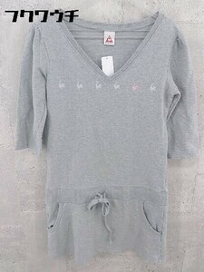 ◇ le coq sportif ルコックスポルティフ 七分袖 チュニック L グレー * 1002799192132