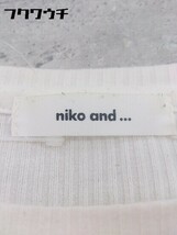 ◇ niko and... ニコアンド 長袖 膝下丈 ワンピース レース 4 オフホワイト * 1002800030996_画像4