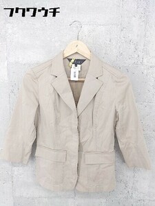 * INDIVI Indivi 7 минут рукав tailored jacket 36 бежевый * 1002799900515