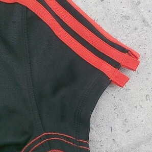 ◇ ALEXANDER WANG adidas アディダス 半袖 膝丈 ワンピース 0T ブラック レッド レディースの画像4