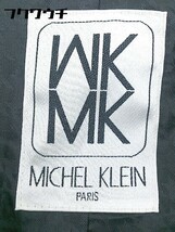 ◇ Michel Klein ミッシェルクラン ダブル 長袖 テーラード ジャケット サイズ38 アイボリー系 ブラック レディース_画像4