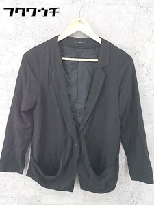 * OSMOSIS Osmosis одиночный 1B длинный рукав tailored jacket ONE черный * 1002800258970