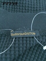 ◇ BARNYARDSTORM バンヤードストーム コットン 七分袖 ニット セーター F ブラック * 1002799903622_画像4