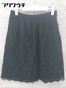 * 49 AV JUNKO SHIMADA Junko Shimada race knees height flair skirt 38 black * 1002799908122