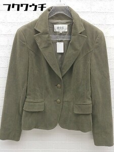* Area Free jiyuuk одиночный 2B длинный рукав tailored jacket размер 38 хаки женский 