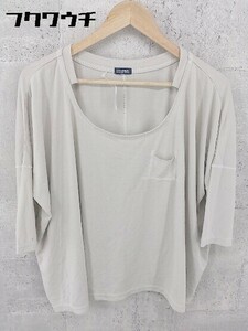 ◇ JOURNAL STANDARD ジャーナルスタンダード 七分袖 Tシャツ カットソー グレー レディース