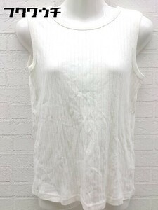 * URBAN RESEARCH DOORS Urban Research door z no sleeve cut and sewn size O white lady's 