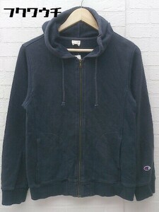 ◇ Champion チャンピオン ジップアップ パーカー サイズM ネイビー レディース