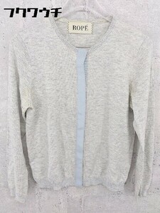 * ROPE Rope knitted long sleeve cardigan M gray * 1002800266890