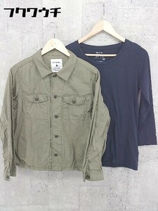 ◇ niko and ニコアンド studio CLIP まとめ売り2点セット L&4サイズ 長袖 Tシャツ カットソー ジャケット * 1002799970167