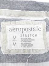 ◇ AEROPOSTALE エアロポステール 長袖 ヘンリーネック M/M ホワイト グレー レディース_画像4