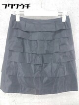 ◇ BODY DRESSING Deluxe ボディードレッシングデラックス ティアード ミニ スカート サイズ36 ブラック レディース_画像2