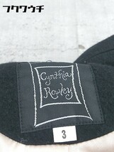 ■ ◎ Cynthia Rowley シンシア ローリー ウエストベルト付 ダブル コート サイズ3 ブラック レディース_画像4