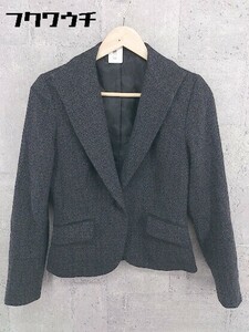 ◇ ◎ COMME CA ISM コムサイズム 1B シングル 長袖 テーラード ジャケット サイズM グレー系 レディース